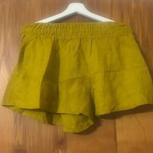 Anthropologie gold shorts